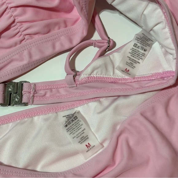 Bikini Two Piece Swimsuit Scoop Neck Ruched Bathing Suit Size M. NWOT - Picture 9 of 10